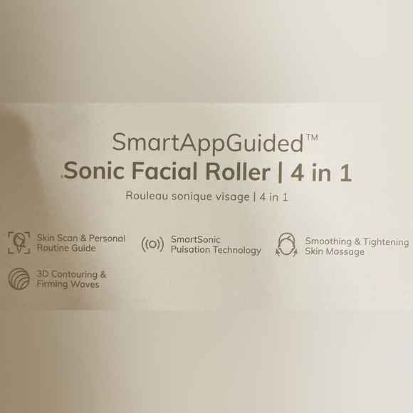 NWT Sonic Facial Roller 4-in-1/Smartphone Controlled - Picture 4 of 6